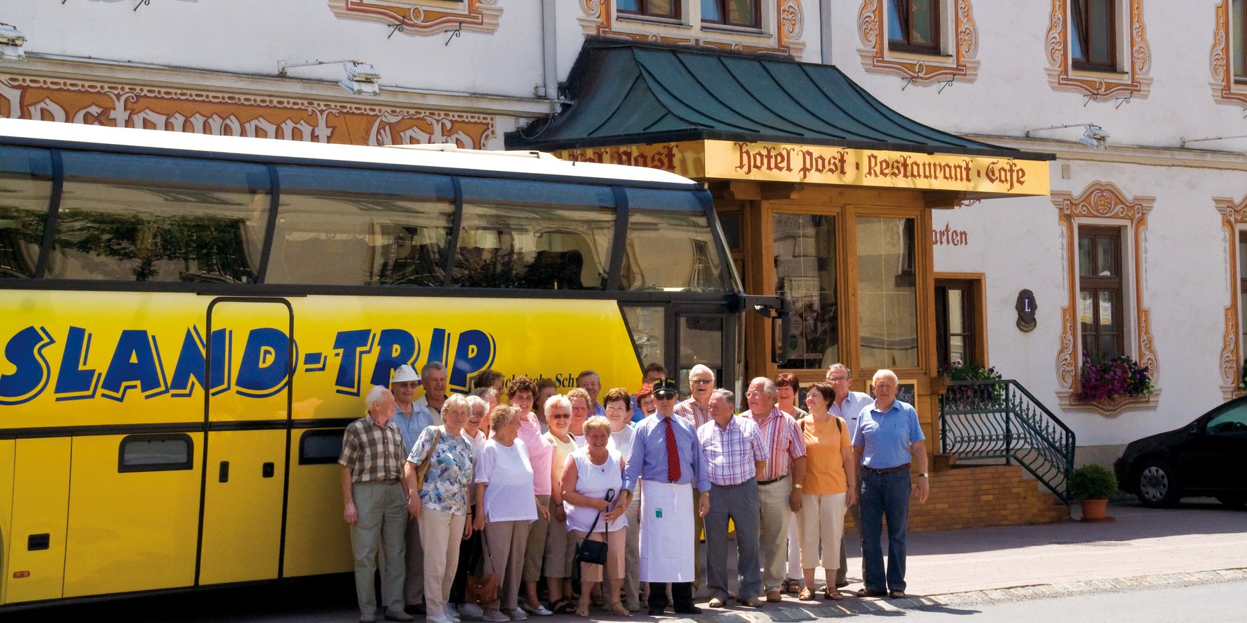 Ihr Wirt Fritz als Reiseleiter Hotel Post Hönigwirt